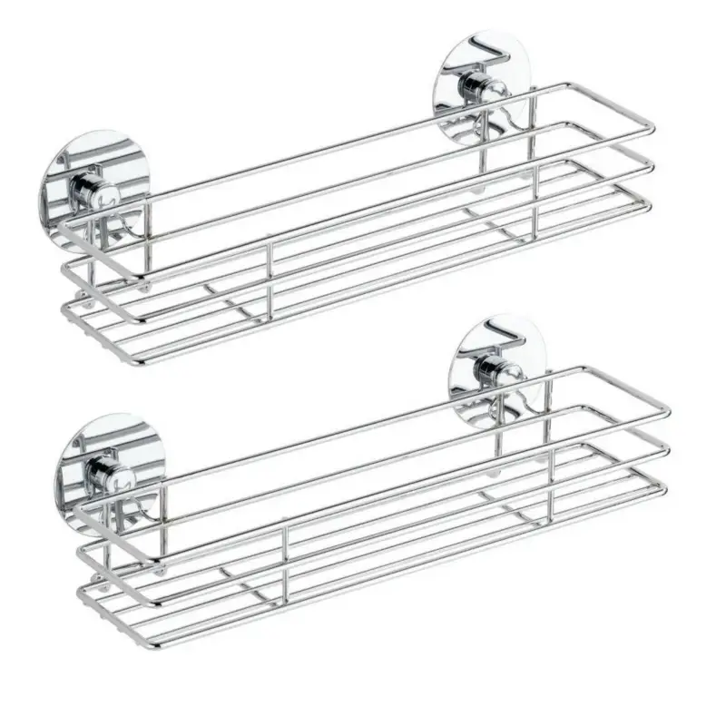 Bestseller Półka kuchenna na przyprawy TurboFix, stal chromowana - 2 sztuki w komplecie, WENKO