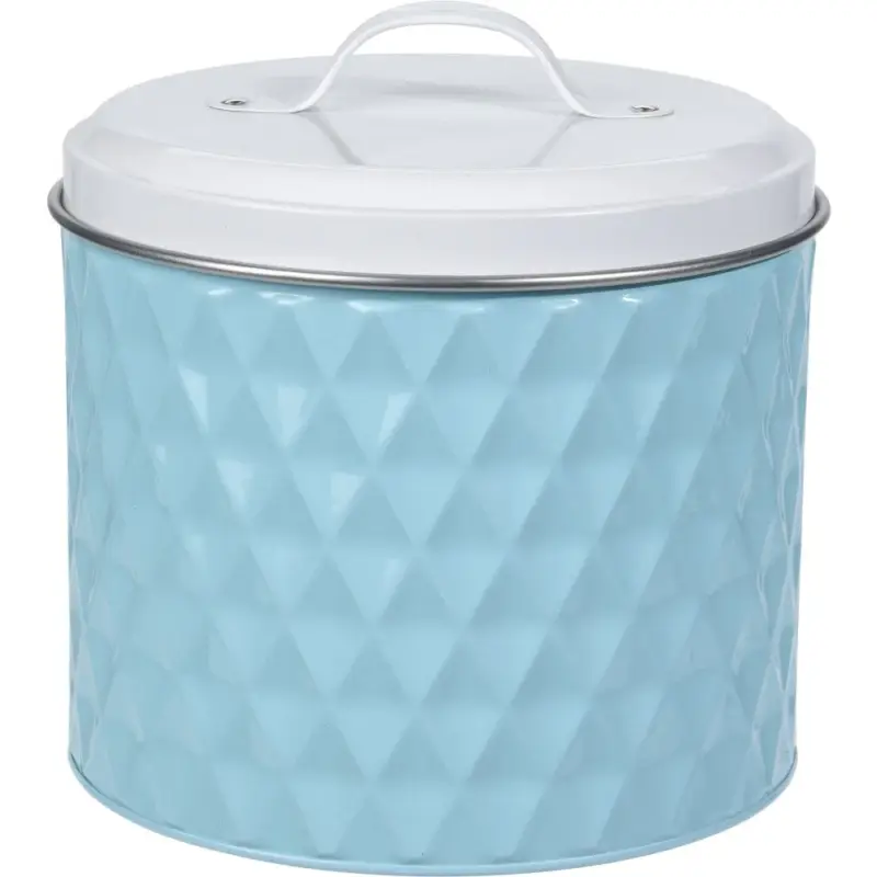 Wyjątkowa oferta Metalowy okrągły pojemnik do przechowywania produktów sypkich, Ø 17 cm