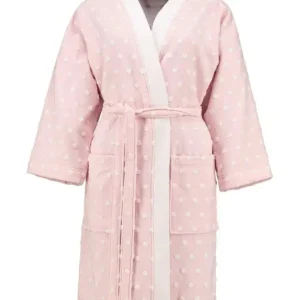 Bestseller Elegancki bawełniany szlafrok w kolorze różowym, szlafrok frotte, miękki szlafrok, luksusowy płaszcz kąpielowy, L, Esprit
