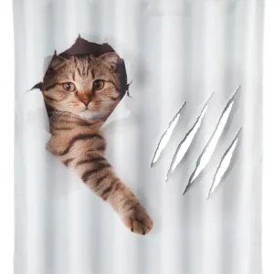 Taniej Zasłona prysznicowa CUTE CAT, WENKO