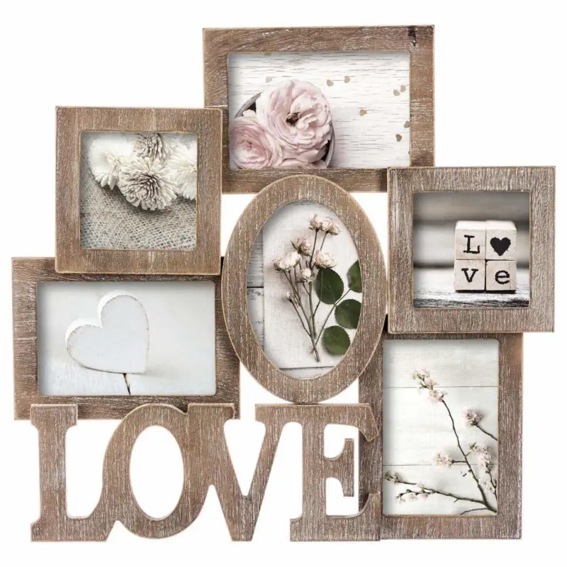 Ramka na zdjęcia LOVE z miejscem na 6 fotografii Oferta