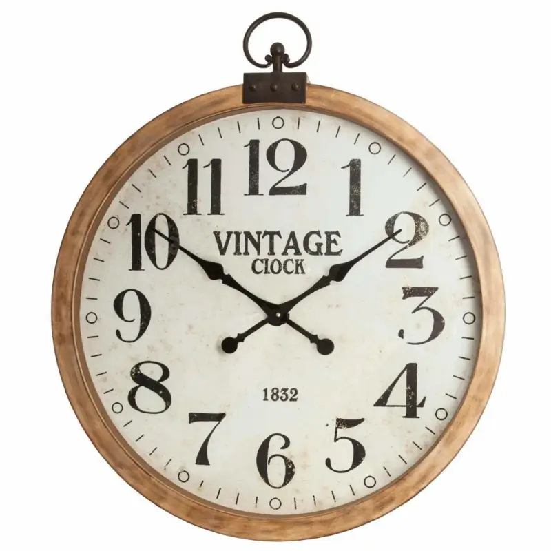 Zegar ścienny VINTAGE, drewno, Ø74 cm Zamów teraz