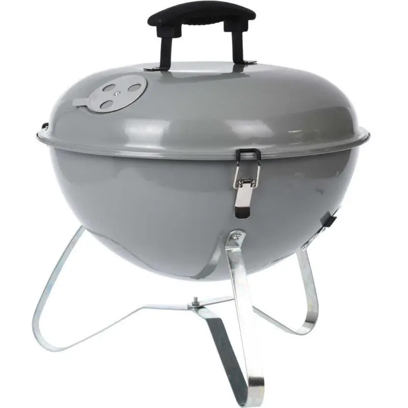 Grill ogrodowy z rusztem ze stali nierdzewnej i pokrywą, 46 cm Wyjątkowa oferta