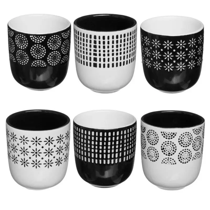 Zestaw 6 ceramicznych kubków ETHNIK, 120 ml Najlepsza cena