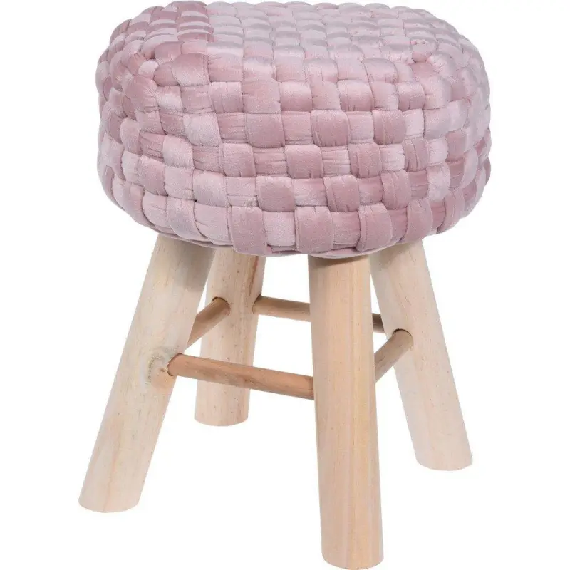 Taboret VELVET, stołek dekoracyjny, krzesło z materiałowym obiciem Szybka dostawa