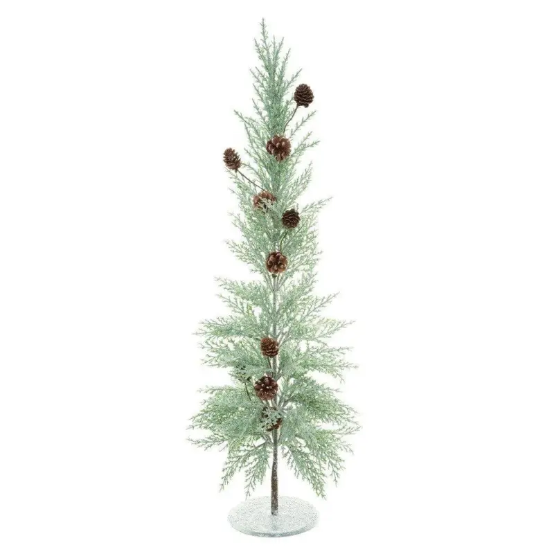 Dostępne od ręki Choinka sztuczna z szyszkami, metalowa podstawa 83 cm
