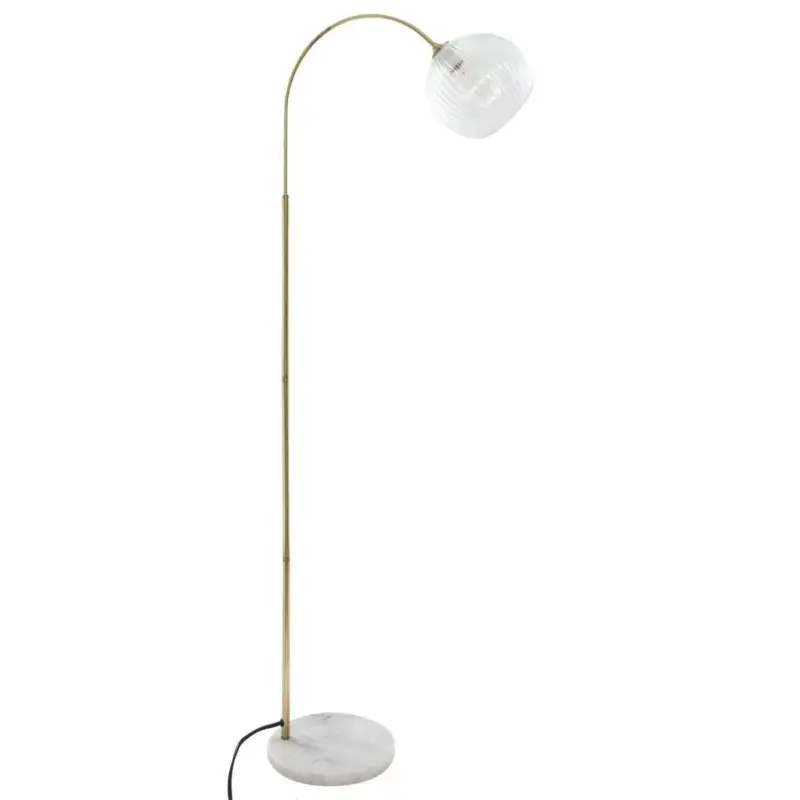 Bezpieczna płatność Lampa podłogowa LAYE, stojąca ze sklanym abażurem, 150 cm