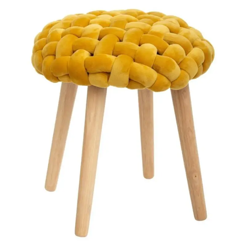 Najlepsza cena Taboret COSY z siedziskiem w kratkę, 43 cm