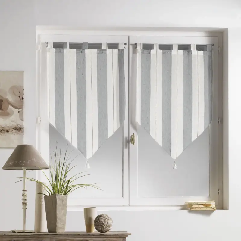 Nowoczesna firana krótka HELIOS, 60 x 160 cm, 2 sztuki Oferta limitowana