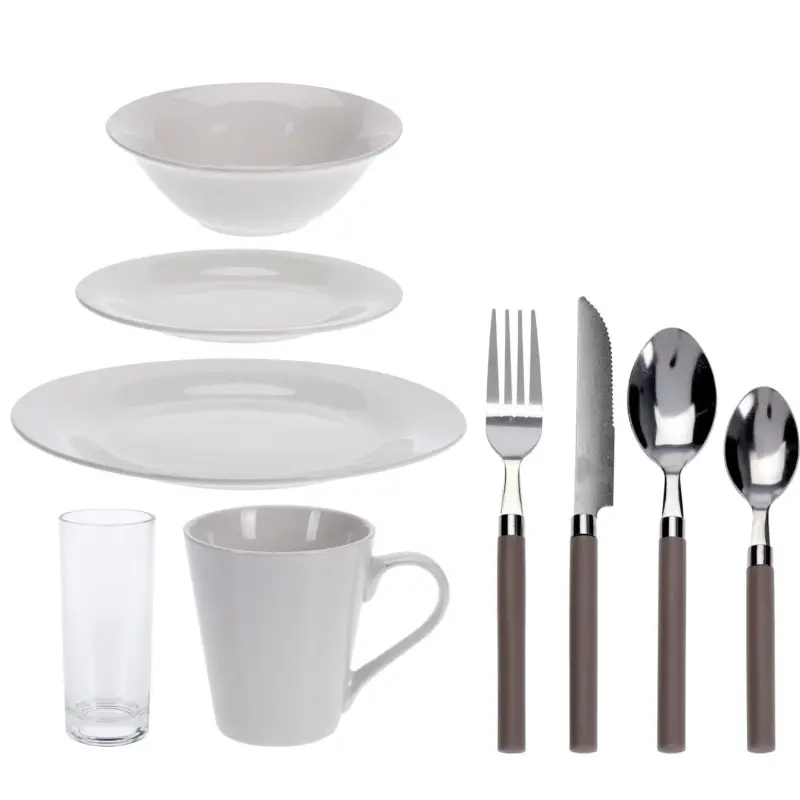 Zestaw obiadowy dla 4 osób, porcelanowy Okazja