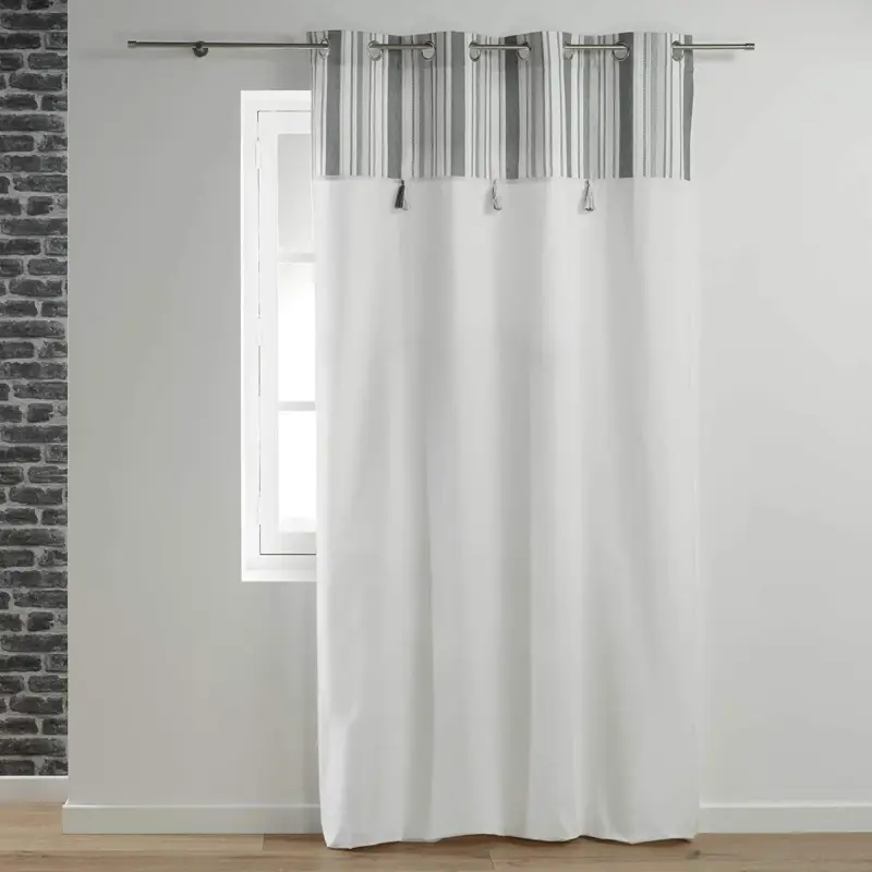 Oferta limitowana Zasłona okienna SANTORIN, 140 x 240 cm, z dekorem