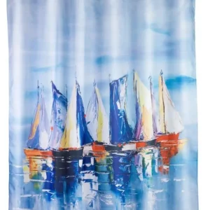 Zasłona prysznicowa SAILING, poliestrowa, WENKO Promocja