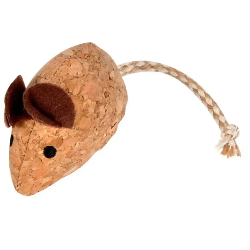 Zabawka dla kota mysz, 14,5 cm, z korka Łatwy zwrot