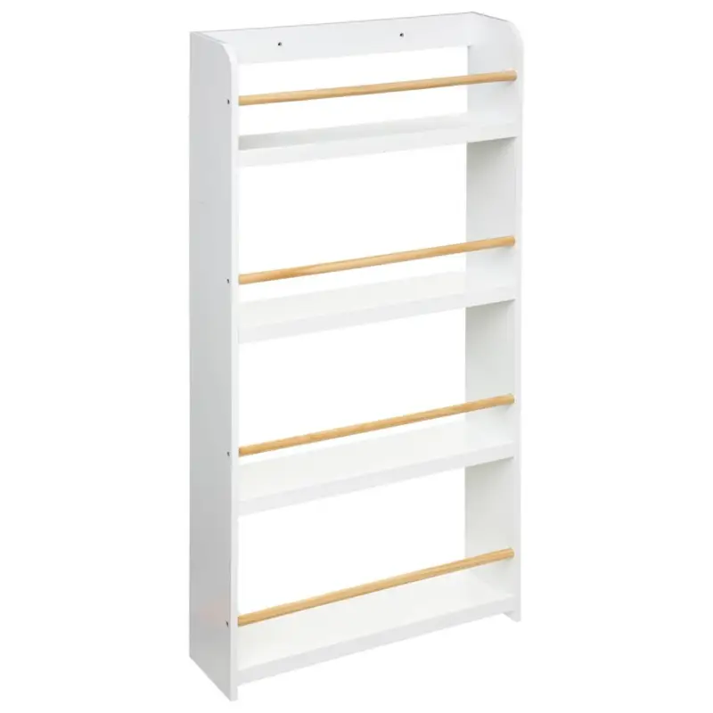 Regał na książki dla dzieci, 4 poziomy, 55 x 15 x 112 cm Tylko dziś