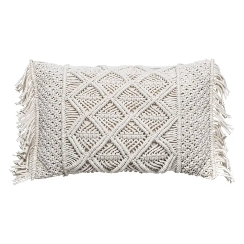 Premium Poduszka dekoracyjna z frędzlami MACRAME, 30 x 50 cm