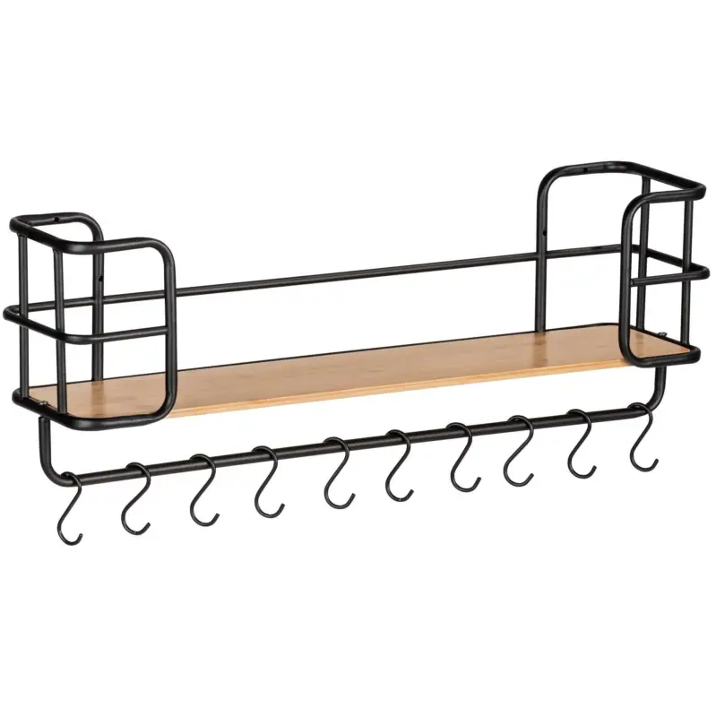 Półka na ścianę z wieszakami LOFT, WENKO Kup teraz