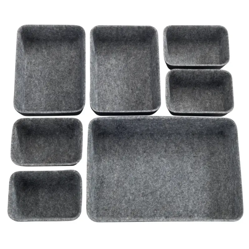 Wyjątkowa oferta Organizery filcowe do szuflad, 7 sztuk, WENKO