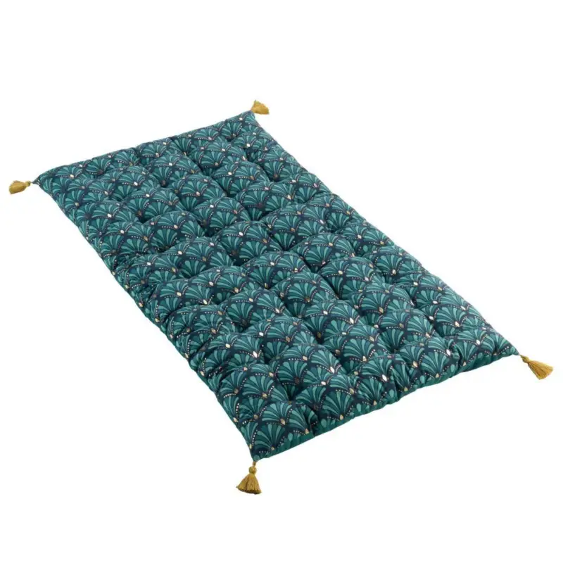 Materac futon bawełniany ARTCHIC, metaliczny wzór, z frędzlami, 60 x 120 cm Kup teraz