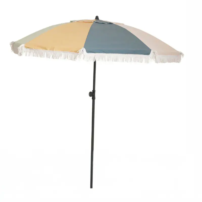 Taniej Parasol plażowy z frędzlami, Ø 160 cm