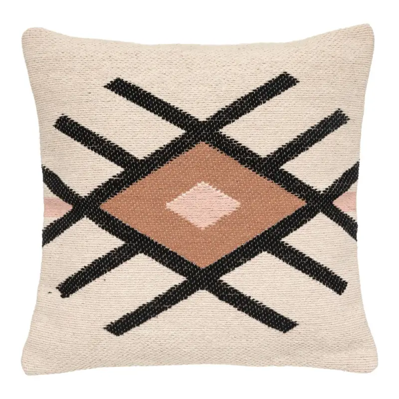Poduszka dekoracyjna w geometryczny wzór Loft, bawełniana, 45 x 45 cm Ekspresowa dostawa