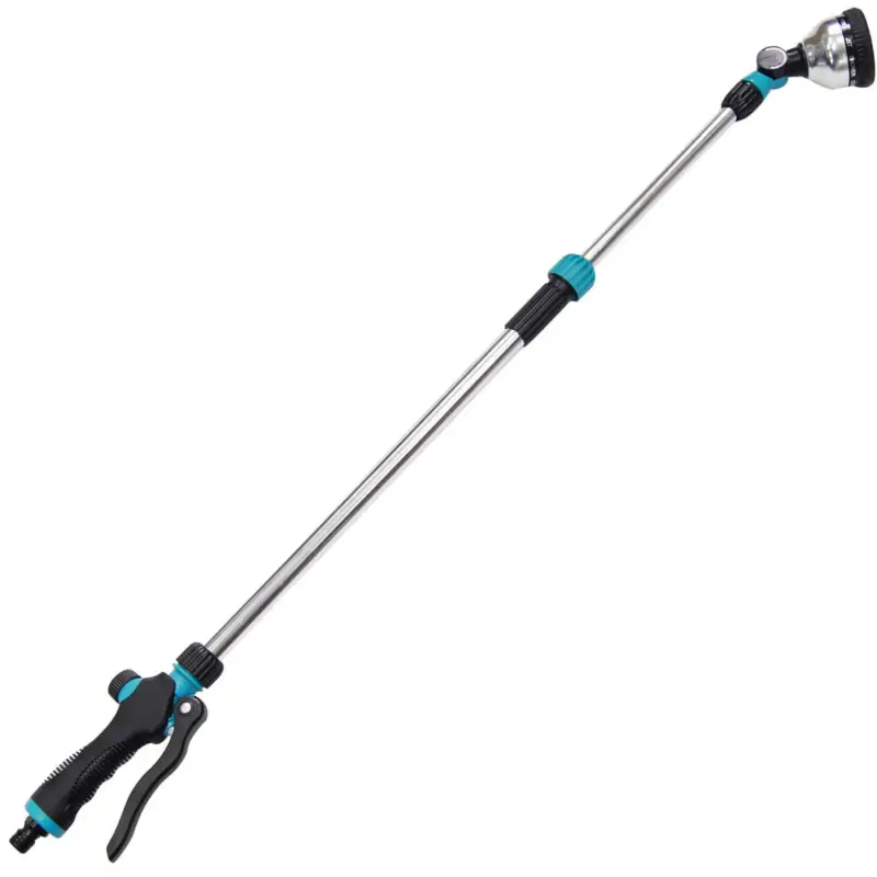 Zniżka Pistolet do zraszania z teleskopową rączką, końcówka do węża ogrodowego