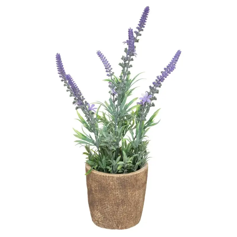 Obniżka ceny OUTLET Sztuczne kwiaty w doniczce LAWENDA, 36 cm