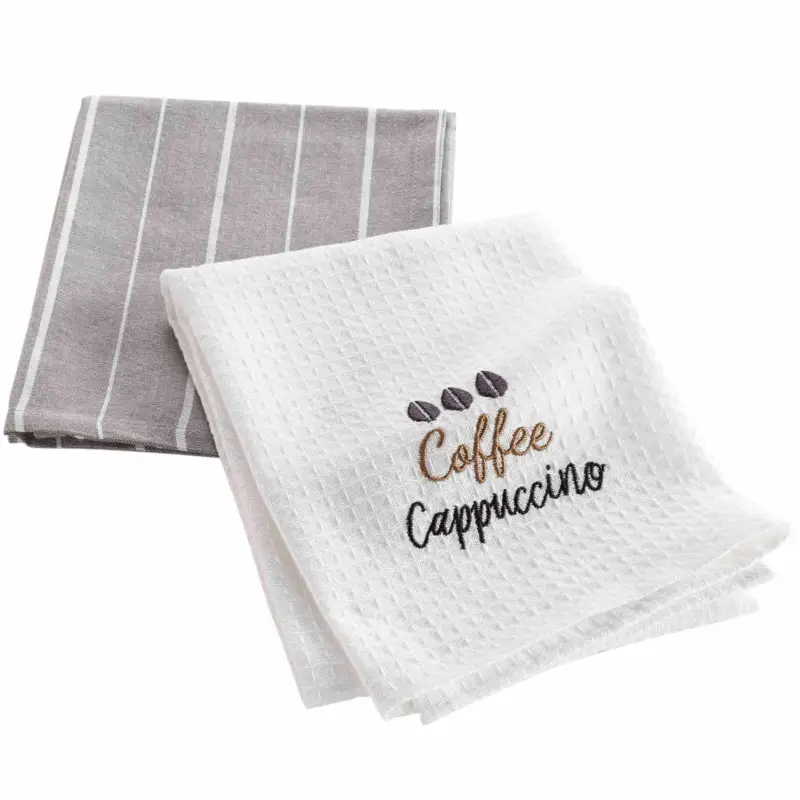 Kup online Bawełniane ręczniki kuchenne CAPPUCCINO, 2 sztuki