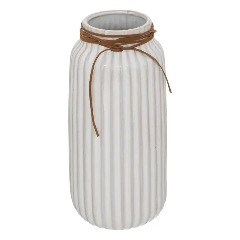 Ceramiczny wazon z ozdobnym rzemieniem, 28,5 cm Szybka wysyłka