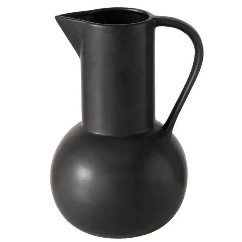 Czarny wazon dekoracyjny ZUKY, matowa kamionka, wys. 25 cm Wybór klientów