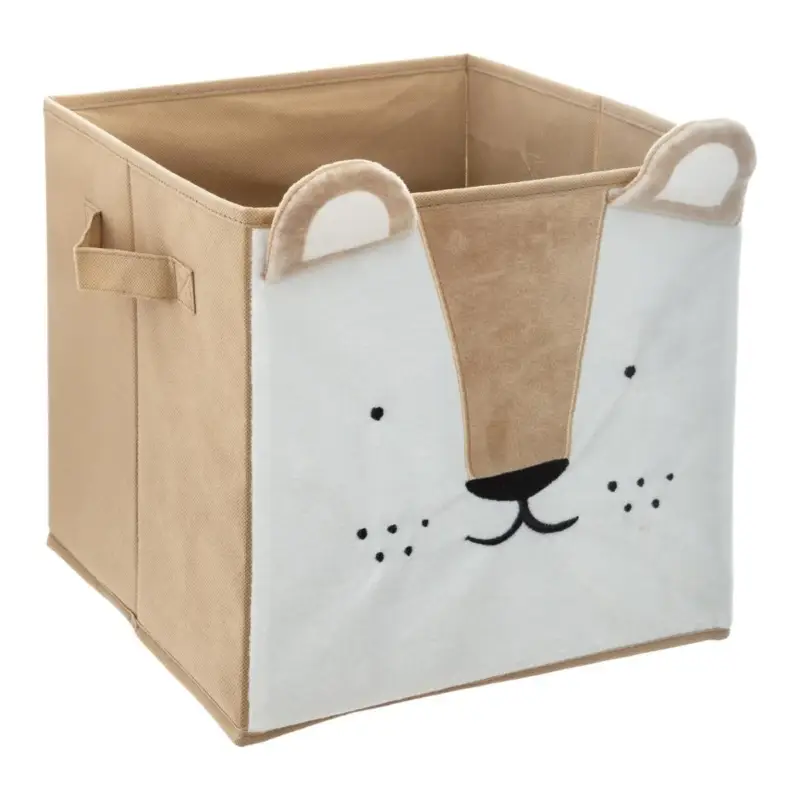 Szybka dostawa OUTLET Pojemnik tekstylny ANIMAL, motyw dziecięcy, 29x29x29 cm