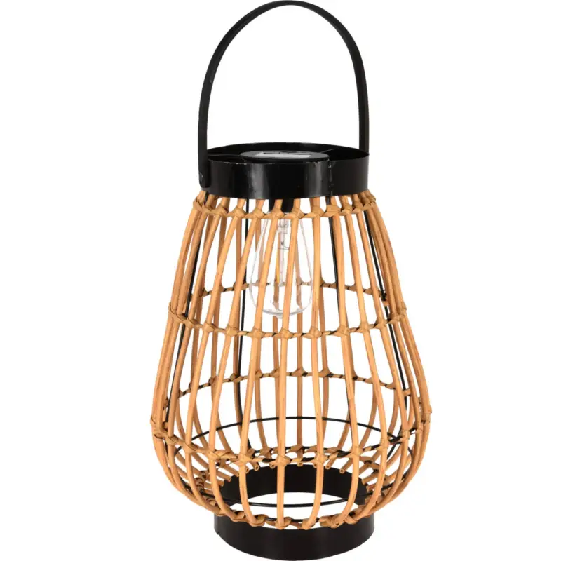 Lampka solarna z uchwytem, pleciona, wys. 38 cm Rabat