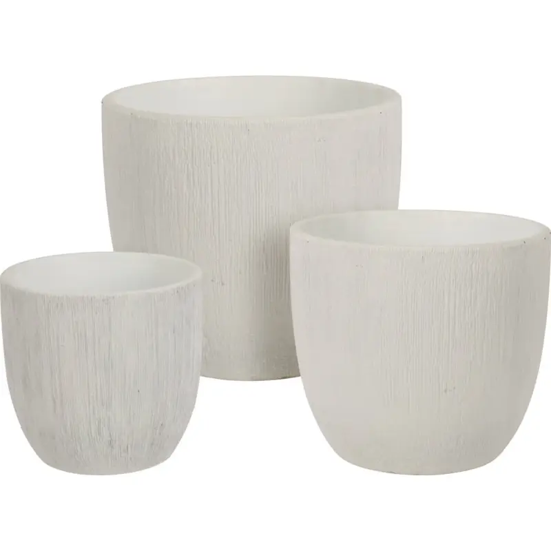 Zestaw doniczek ceramicznych na kwiaty, 3 rozmiary Ostatnie sztuki