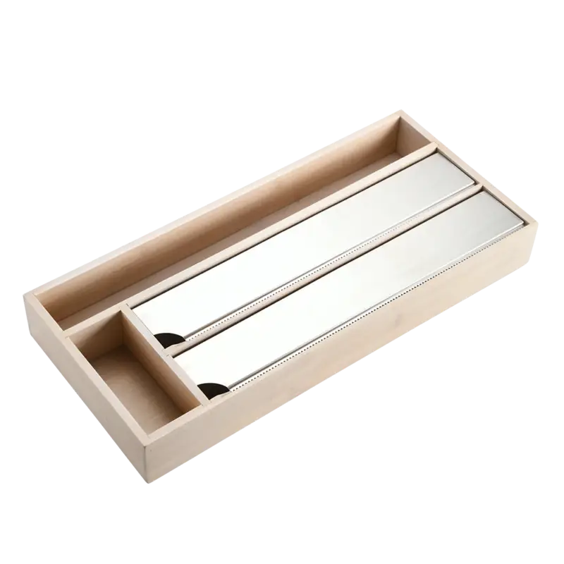Dyspenser do folii spożywczej i papieru, bambus, 42 x 19 cm Do wyczerpania zapasów