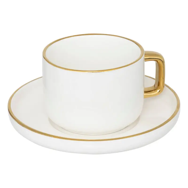 Taniej Porcelanowa filiżanka z podstawką ARYA, 250 ml