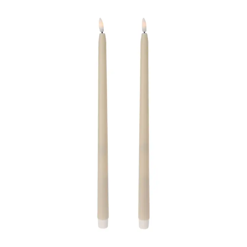 Woskowane świece stołowe z LED, 38 cm Zamów dziś