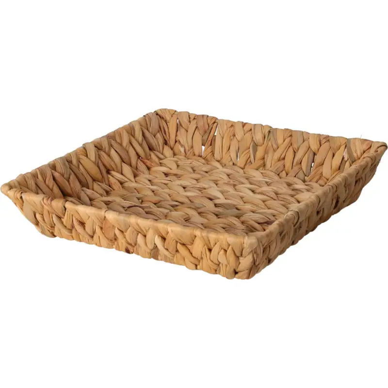 Darmowa dostawa Kosz kwadratowy pleciony z hiacyntu wodnego BRAID, 29 x 29 cm