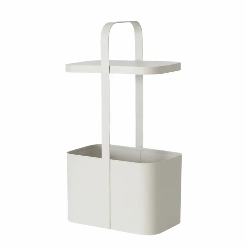 Cena promocyjna Metalowy stolik pomocniczy z gazetnikiem SELENA, wys. 65 cm