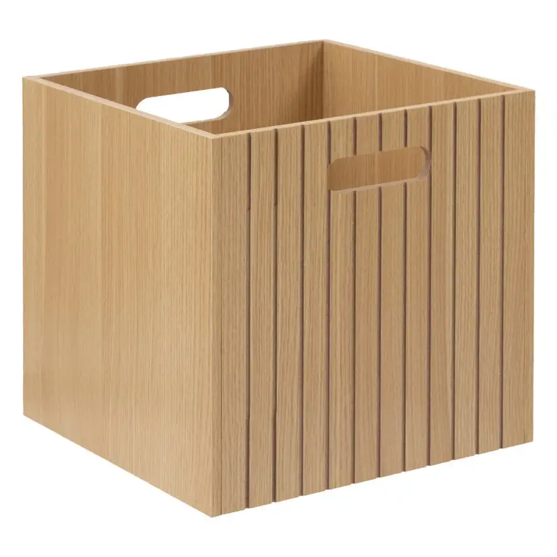 Cena promocyjna Kosz z MDF z uchwytami TASSO, 31 x 31 cm