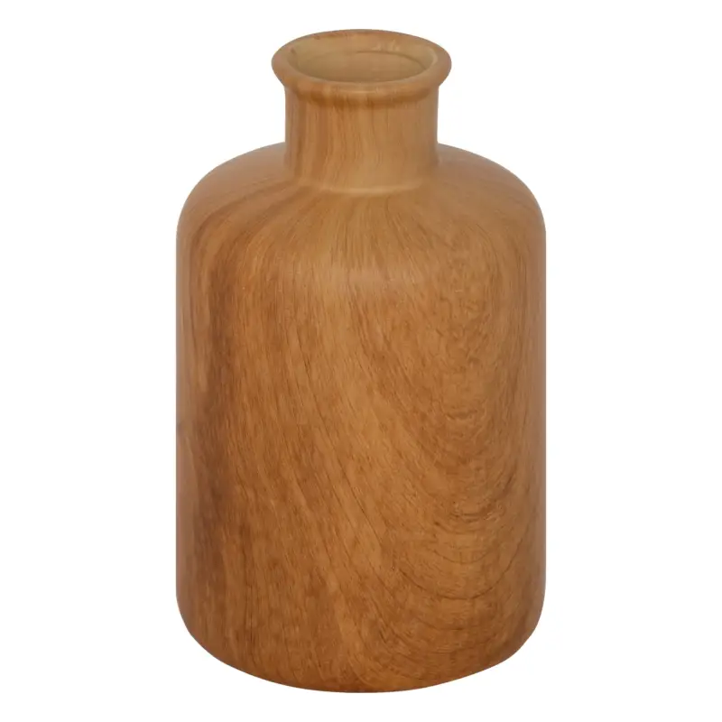 Ekspresowa dostawa Wazon ceramiczny SAO, efekt drewna, 17,5 cm