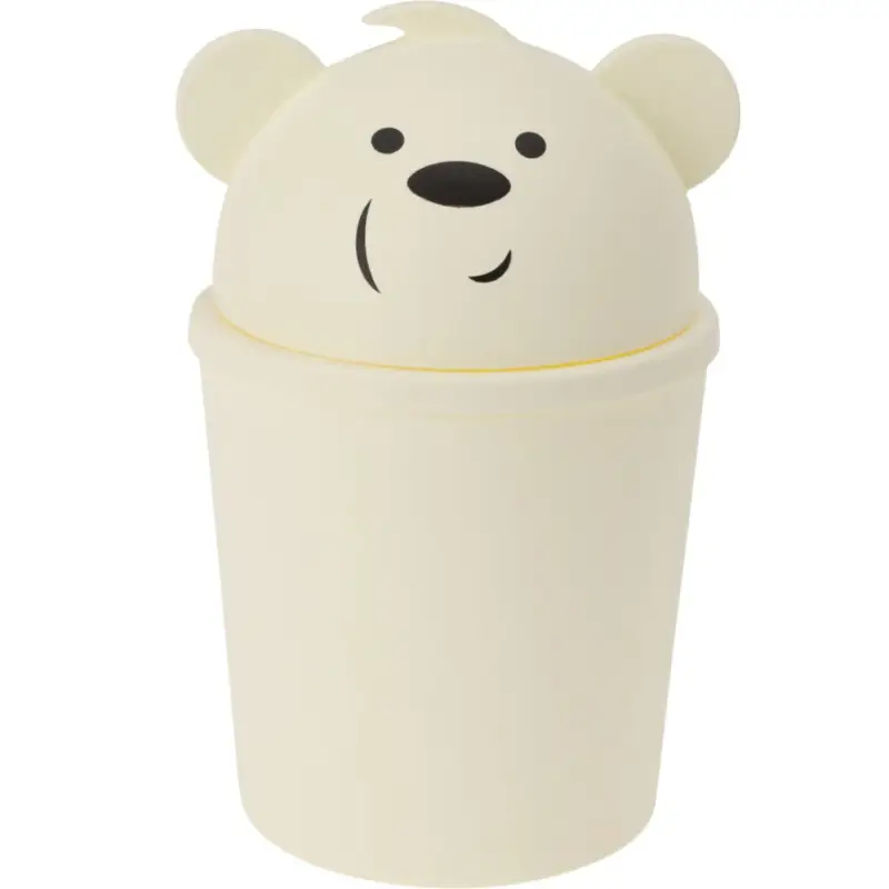 Mały kosz na śmieci w kształcie misia do pokoju dziecięcego, 1,5 l Hit cenowy