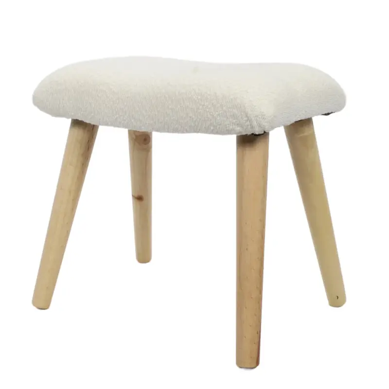 Dostępne od ręki Taboret boucle KRUK, 40 x 28 x 38 cm