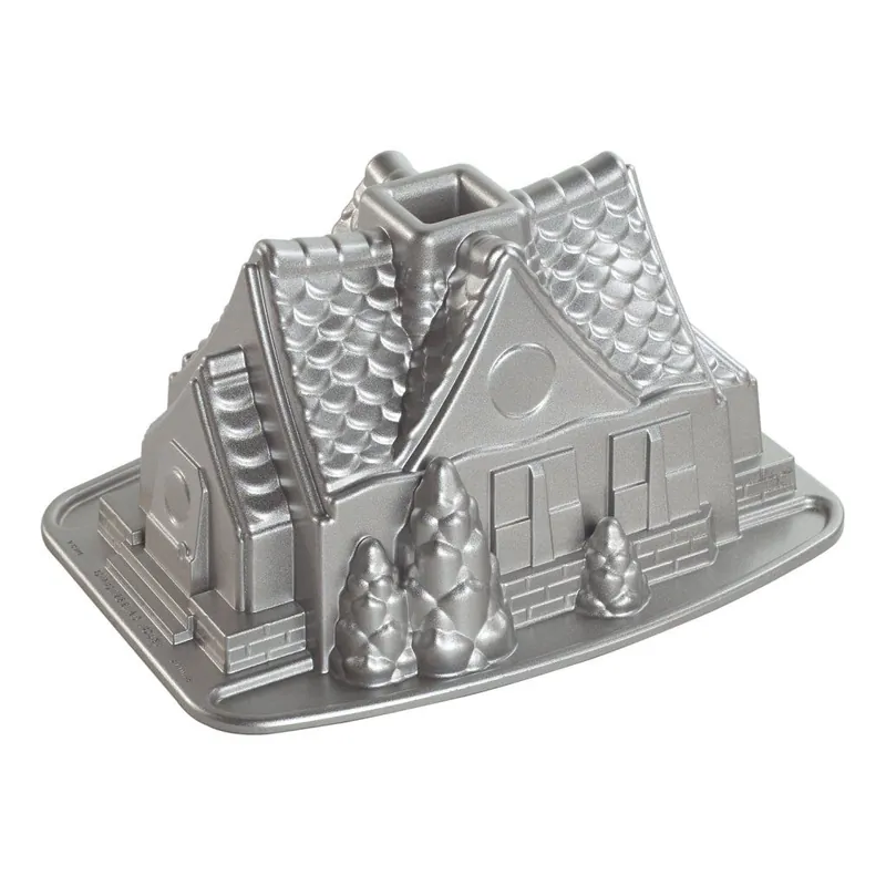 Forma do babki GINGERBREAD HOUSE, srebrna, Nordic Ware Oferta