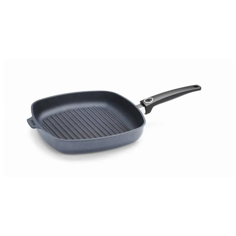 Patelnia grillowa DIAMOND LITE 28 x 28 cm, na indukcję, tytan, WOLL Taniej
