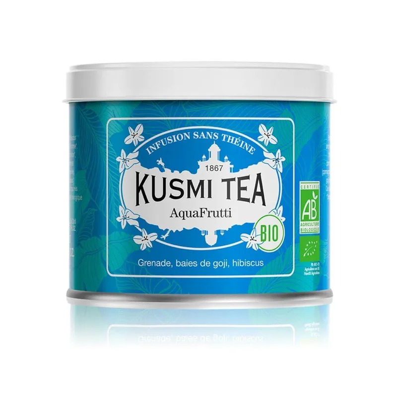 Herbata owocowa AQUAFRUTTI, 100 g herbaty liściastej w puszce, Kusmi Tea Hit cenowy