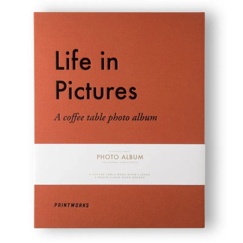 Album na zdjęcia Life In Pictures L Printworks pomarańczowy Łatwy zwrot
