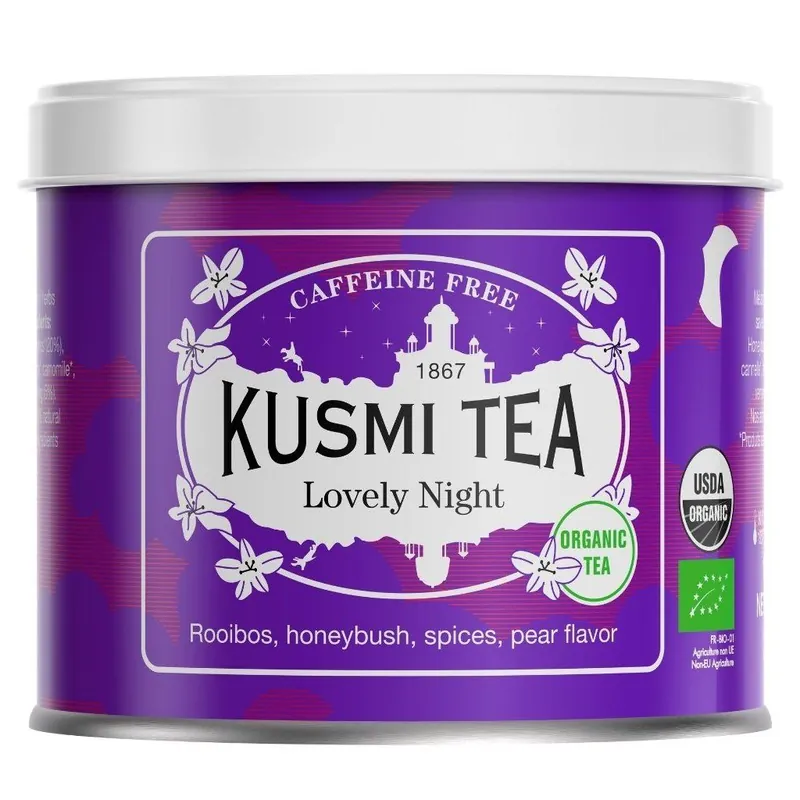 Wyprzedaż Herbata Rooibos LOVELY NIGHT, puszka herbaty liściastej 100 g, Kusmi Tea