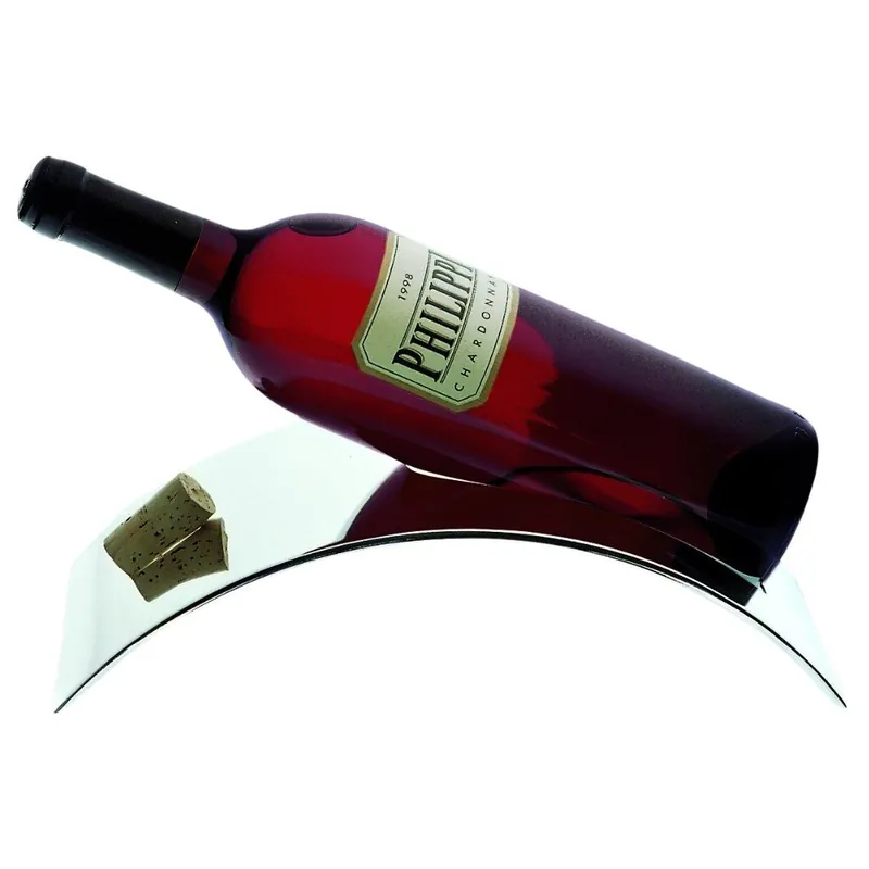 Stojak na wino STAND 27 cm, srebrny, Philippi Popularny