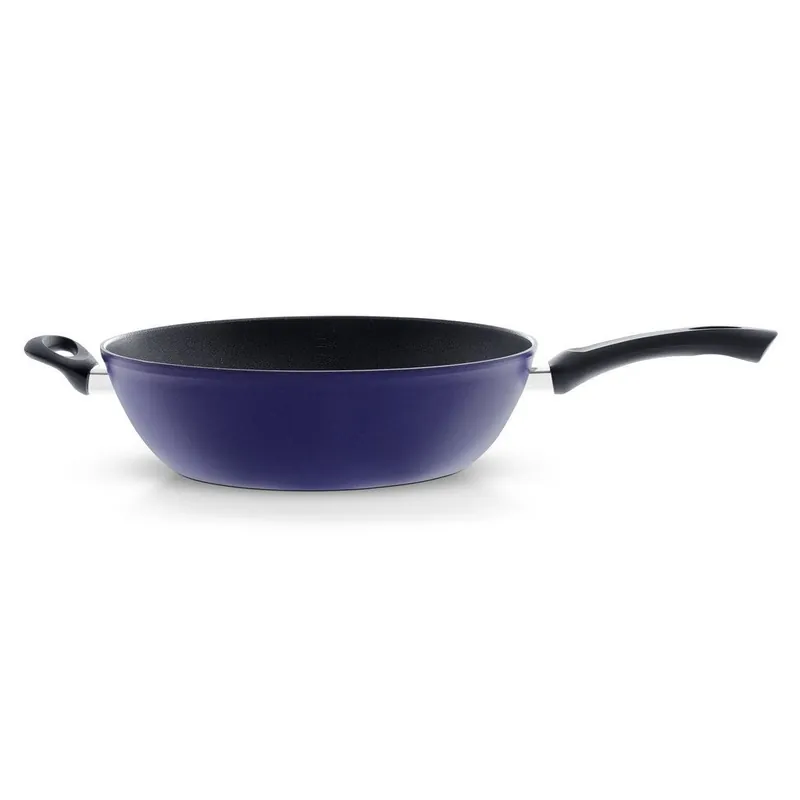 Łatwy zwrot Patelnia wok COLOR EDITION 32 cm, niebieska, aluminiowa, Fissler