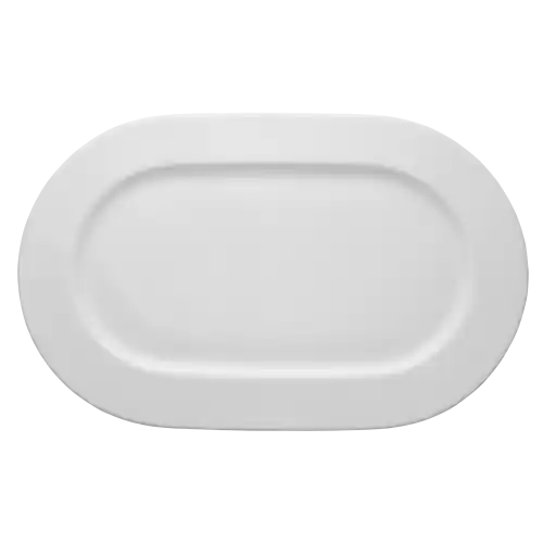 LUBIANA ROMA Półmisek Owalny Na Przekąski 28 cm Biały Porcelana Biała Najlepsza cena