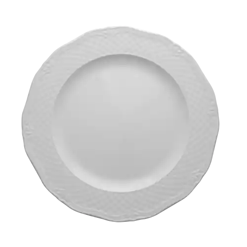 Tani LUBIANA AFRODYTA Talerz Deserowy Płytki 1 Szt. Porcelanowy 19 cm Biały